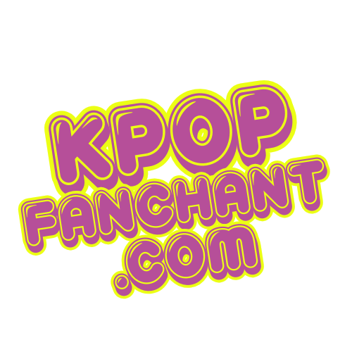 K-pop Fan Chant.com logo in Pink and White Bubble Letters